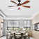 Damecia 52" 5 - Blade Smart Standard Ceiling Fan with Remote Control and LED Light