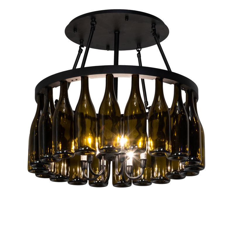 Tuscan Vineyard 6 - Light Semi Flush Mount