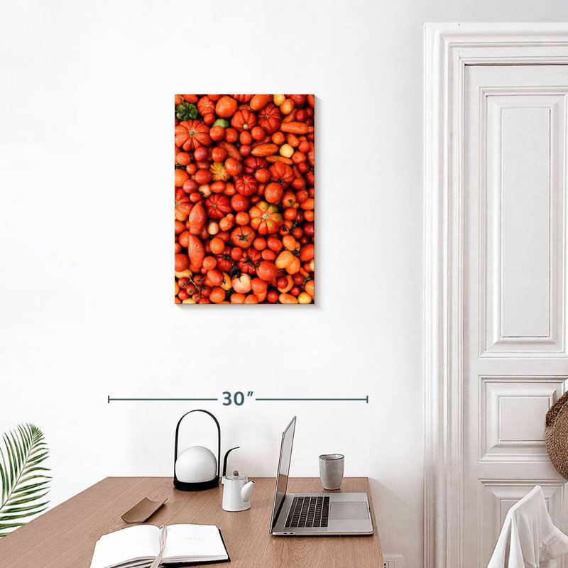 Yarlin Red And Orange Vegetables, 24" H x 16" W