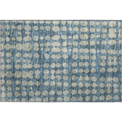 Premium Machine Washable Prisco Denim Rug