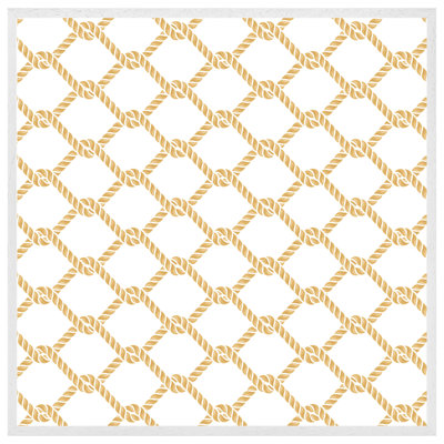 Arrollo Gold Chainlink Rope Single Picture Frame Wall Art