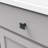 Twist Collection Square Knob - 1-1/4" x 1-1/4 " Cabinet Knob Black Iron - Transitional Hardware for Drawers & Cabinets-50230827