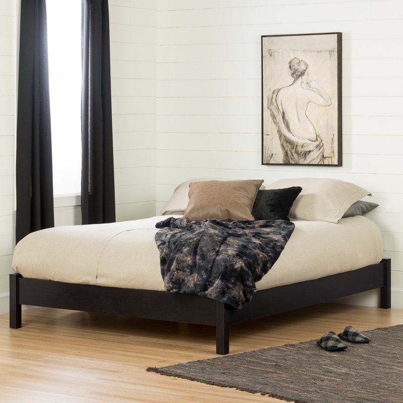 Lit plateforme Fynn, Chocolat, Grand