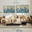 «Sandpipers Oil Distress», 3 pièces sur toile-98562318