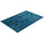 Tapis bleu nouvel âge 4 pi 4 po x 6 pi 4 po Conchita