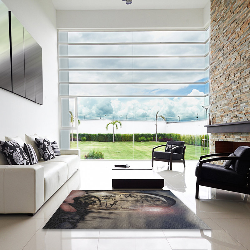 Tapis brun Sabrine, Carré 4 pi