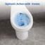 Toilette ronde deux pièces, hauteur ADA 21 po avec double chasse (1,1 / 1,6 GPF), brute 12 po, blanc