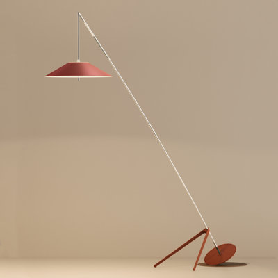 Angler's Ripple 77.8" Modern Adjustable LED Floor Lamp, Fishing Rod Inspired with Dual-Layer Optics, 304 Stainless Steel, Touch & Remote Control, Angle & Height Adjustable