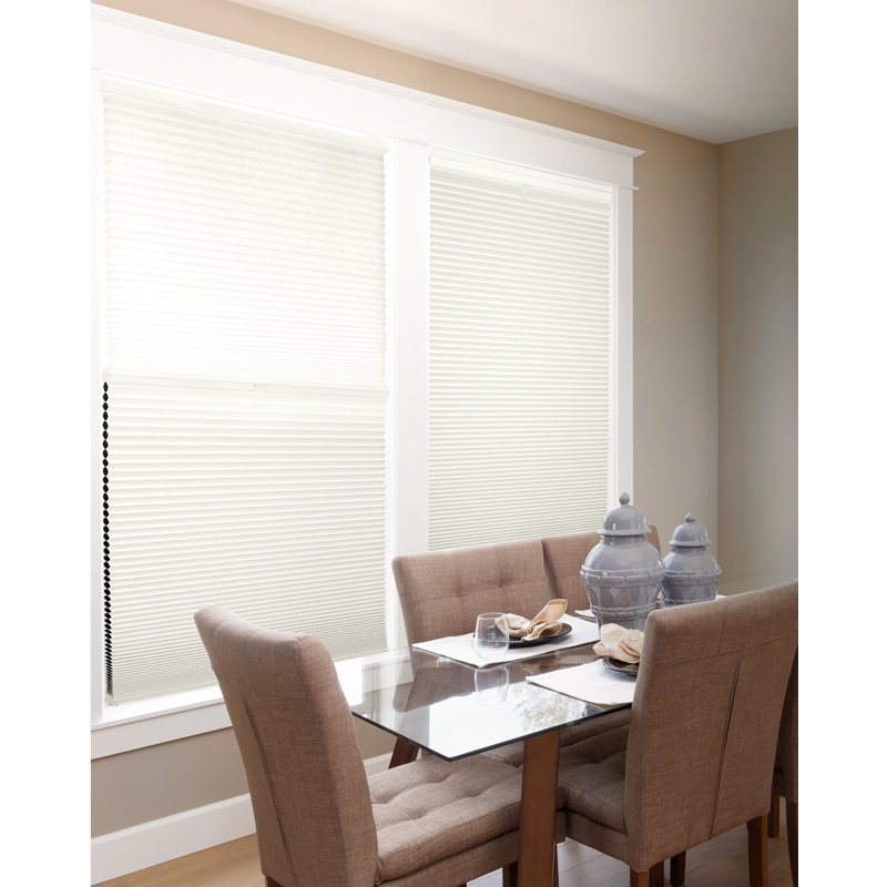 Custom Cellular DNN Cordless Blackout Cellular Shade, 23.25"W x 48"L, Ivory