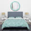 Motif tribal pastel rétro - ensemble de housse de couette abstrait rétro - microfibre de polyester-40702748