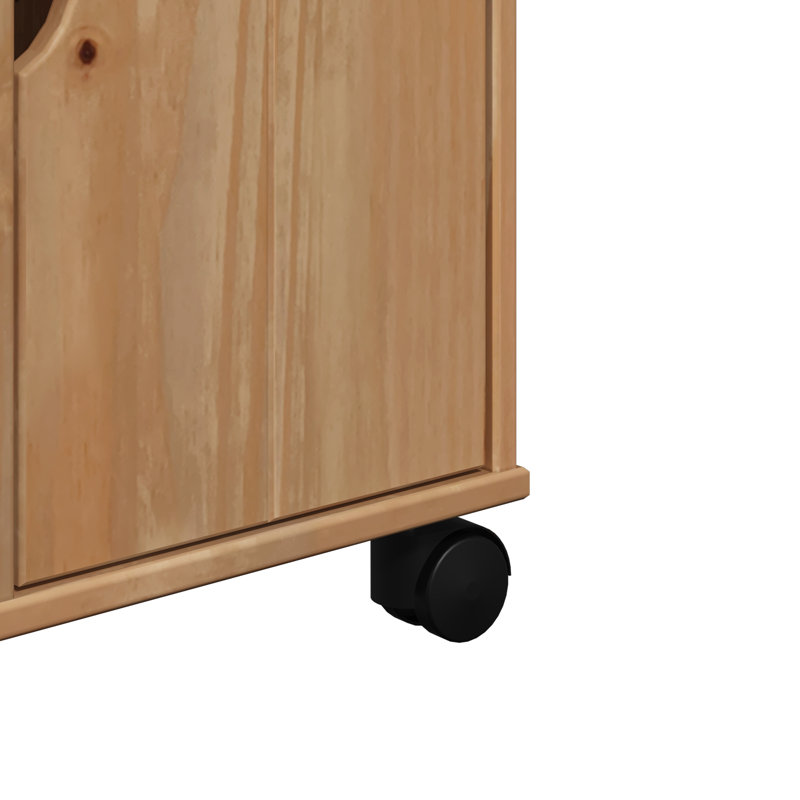 Khinvasara vidaXL Kitchen Trolley "OTTA" 59x45x80 cm Solid Wood Pine