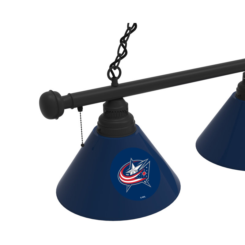 3 - Light Pool Table Lights Pendant, Black, Colorado Avalanche