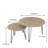 27.56'' Round Nesting Coffee Table Set Of 2-1145825722