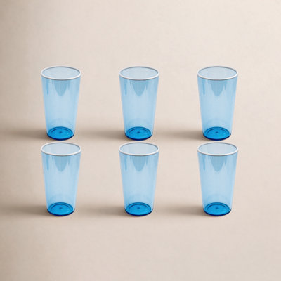 Contrast Acrylic Drinking Glass - Blue - 21.6 oz