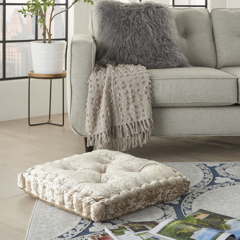 Coussin de siège intérieur soyeux, Beige