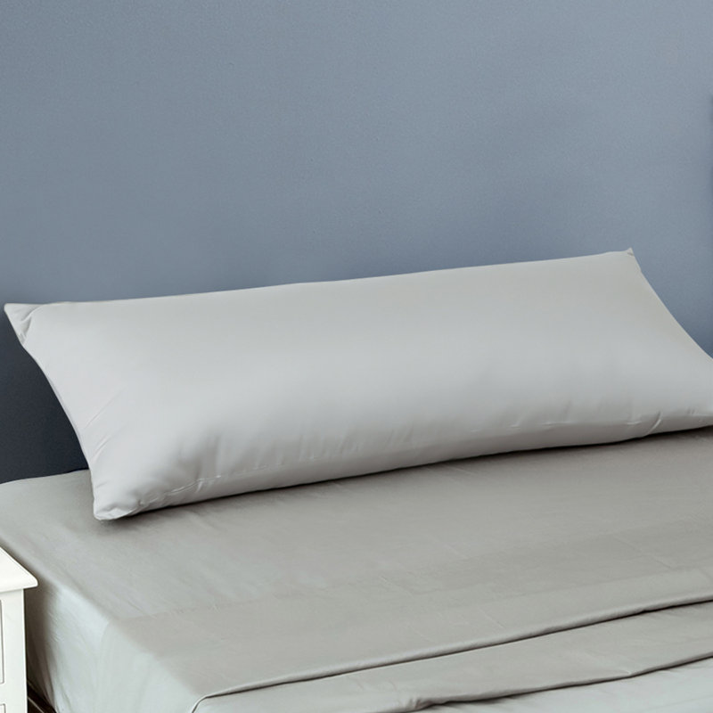 Taie d'oreiller 100% coton 500 fils 500 fils, Gris clair