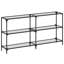 Console Table With Glass Top Steel-588766941-588766930