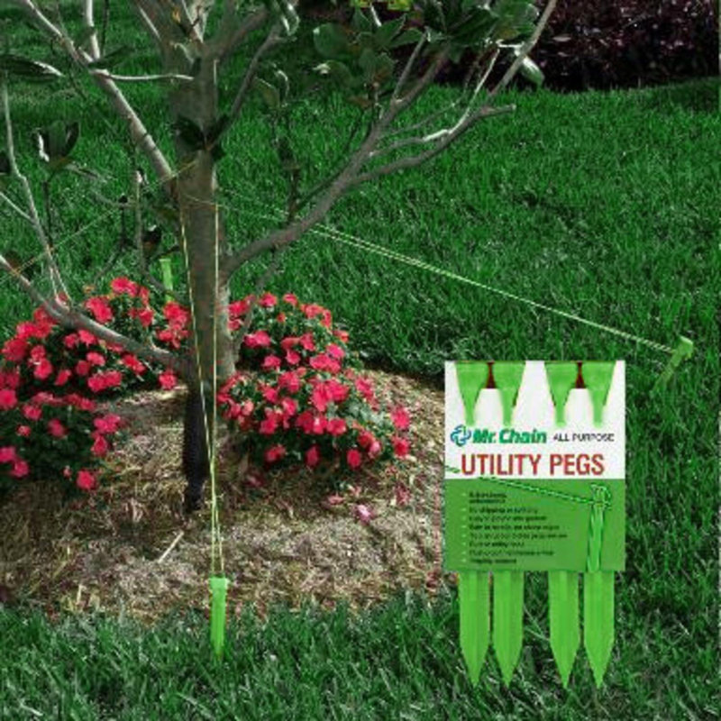 Piquets utilitaires vert robustes tout usage, H 9,5 po x l 5 po x P 1,5 po