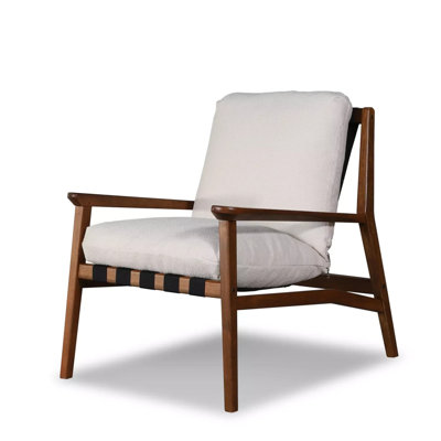Mid Century Solid Wood Lounge Chair
