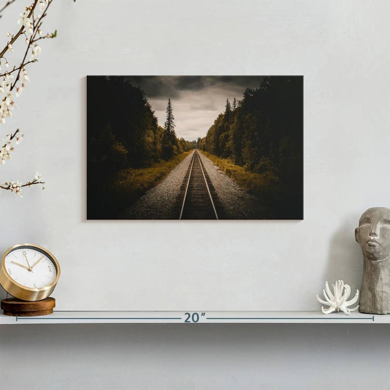 Train Track To Denali, 8" H x 12" W