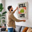 Still Life Pears Mid-Century - Wrapped Canvas-1874982955-1874982959