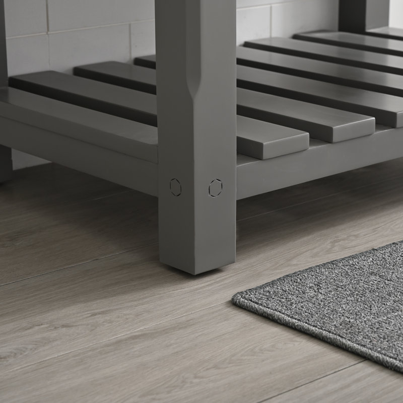Meuble-lavabo simple 36 po Curiel, gris