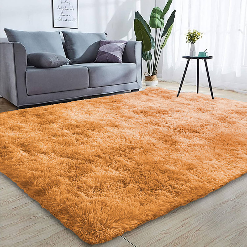 Pesotum Solid Colour Shag Area Rug, Rectangle 160 x 230cm