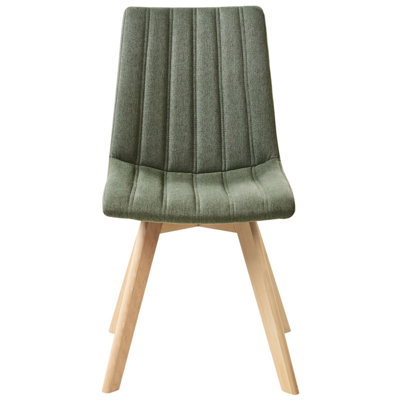 Set of 2 Dining Chairs CALGARY II Fabric , Green