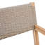Chaises de salle à manger d'extérieur 2 pièces avec siège en bois et multi brun