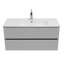 Ensemble de meuble-lavabo mural simple 40 po avec plateau en céramique Veneto-50807981-50807987
