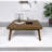 Hayward Walnut Brown Square Wood Coffee Table