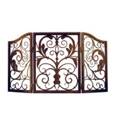 54" Wide Venetian Fireplace Screen