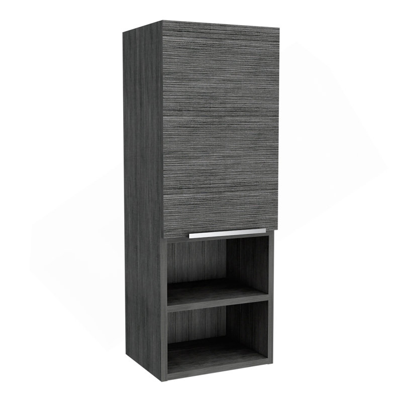 Milwaukee Medicine Cabinet, Two Shelves, Single Door Cabinet, Two Interior Shelves, Smoke