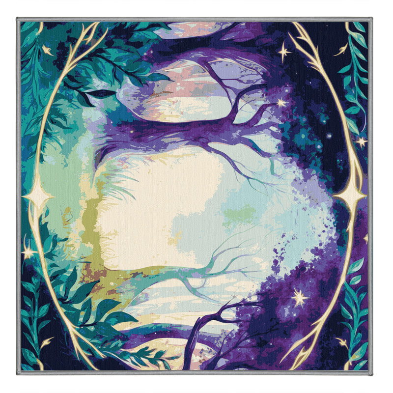 Spirit Tree Rug, Square 5'