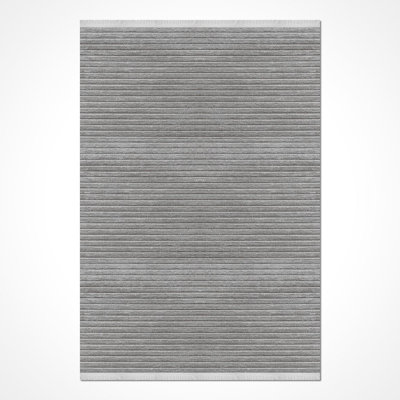 Modern Gray Machine Washable Non-Slip Area Rug
