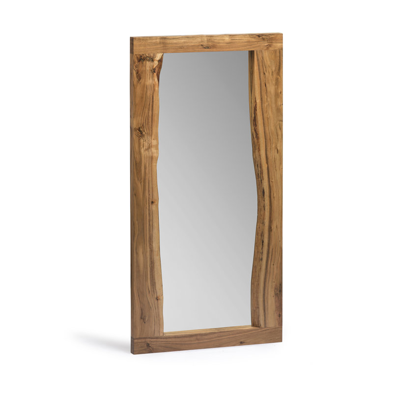 Wood Flat Wall Mirror, 61cm H x 121.92cm W