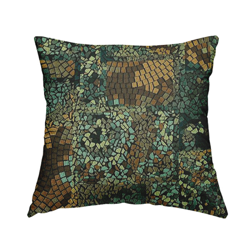 Uhrichsville Abstract Rectangular Cushion, Teal