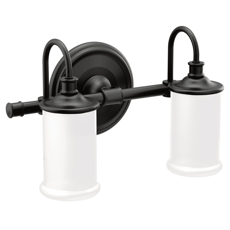 Belfield 2-Light Vanity Light, Matte Black