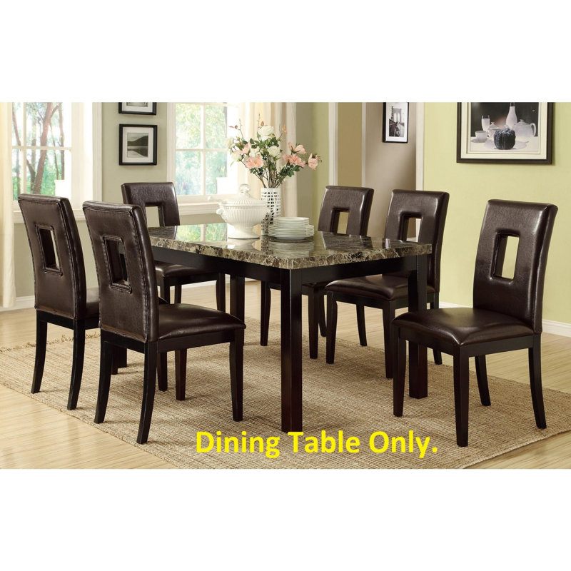 Dining Table Faux Marble Top