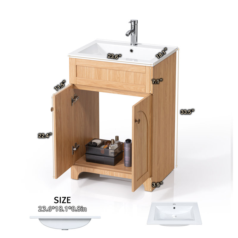 Freestanding Standard With Resin Top, Brown