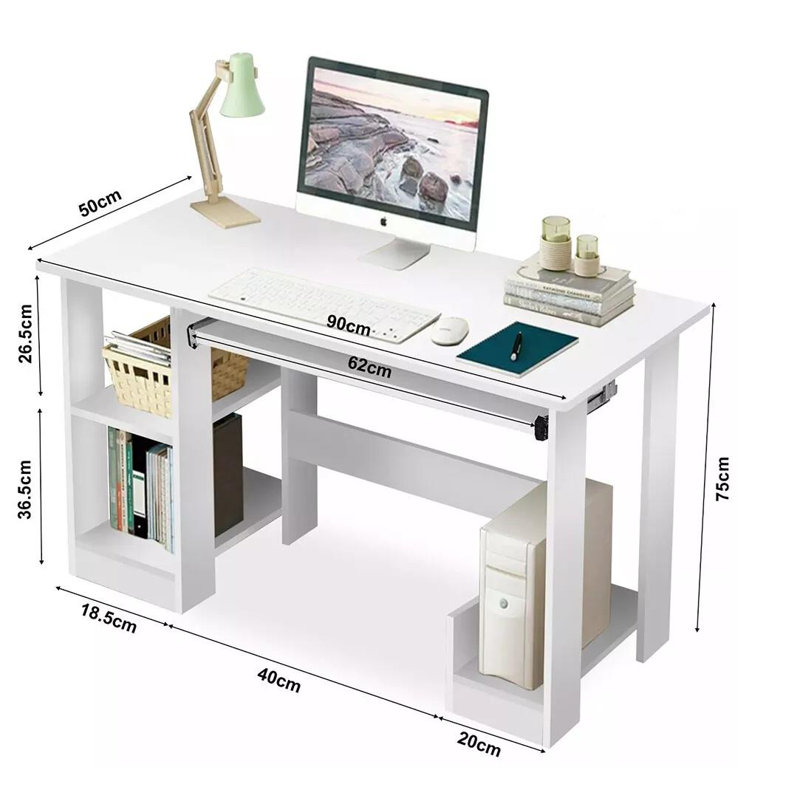 Hampton & Stewart Computer Desk, White