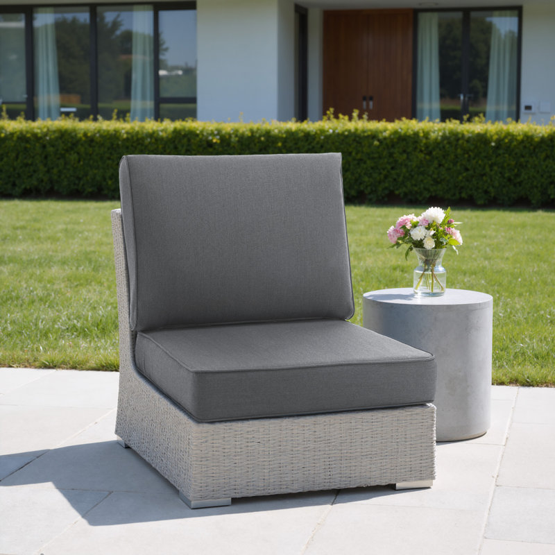 Coussin de siège / dossier extérieur Ellery Sunbrella, Gris fumé
