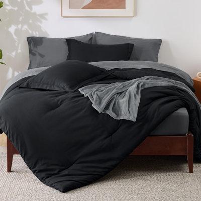 Bedsure Comforter Set, Prewashed Bed in a Bag with Soft Fleece Bed Blanket, Down Alternative Bedding Set for All Seasons, Sheets, Pillowcases & Shams