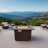 Rectangular Propane Fire Pit with Tile Tabletop 24'' H x 44'' W  – Glass Wind Guard, Protective Lid & Hideaway Tank Seat Included