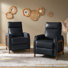 Ean 29" Genuine Leather Power Recliner with Charging Ports(Set of 2)