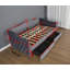 Lit de jour rembourré avec tiroirs de rangement, lit de jour simple en bois, sans sommier tapissier, gris-1315972701