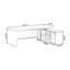 Bureau de direction en bois massif avec tiroirs Burlywood-267117454-267117452