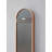Decorative Rubber Frame Mirror With Elongated Oval Frame