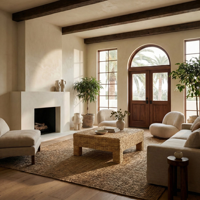 Donovan Abaca Square Coffee Table
