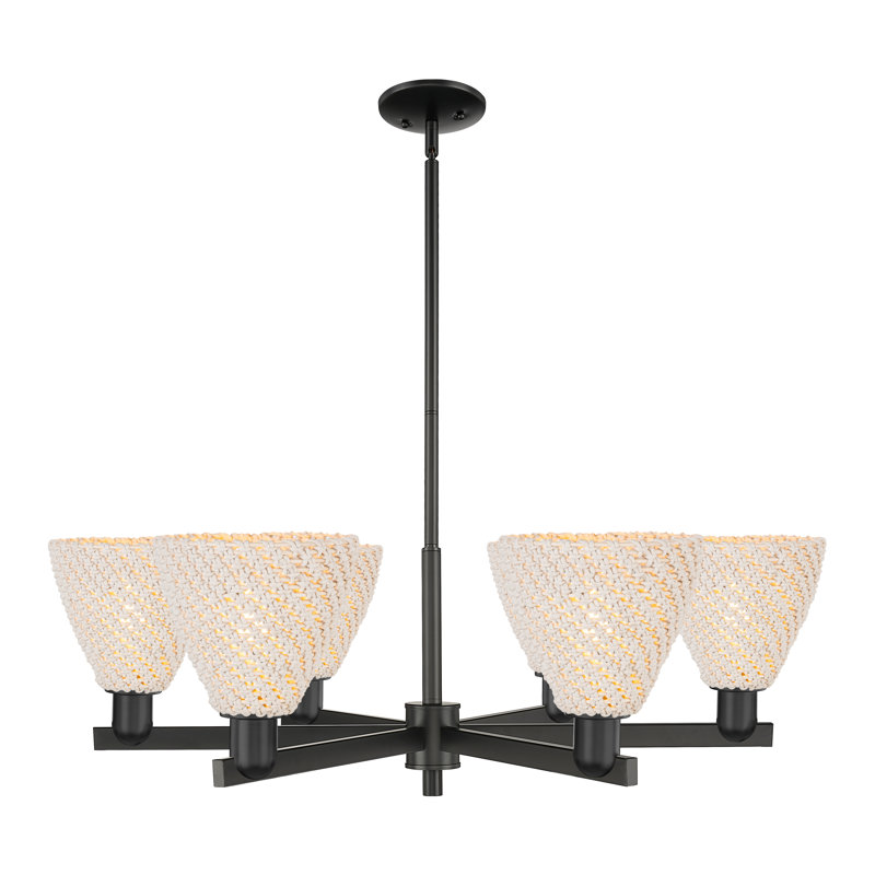 Lustre 6 lumières Guildford, Noir mat